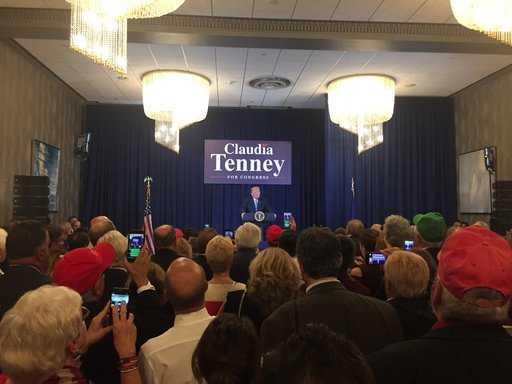 Trump, in town to stump for Claudia Tenney, talks mostly about Trump