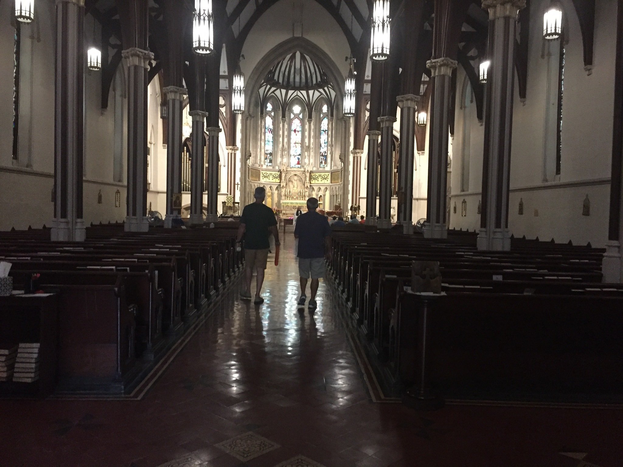 Plopped in the middle of Monday's Trump frenzy, Utica church prays for peace