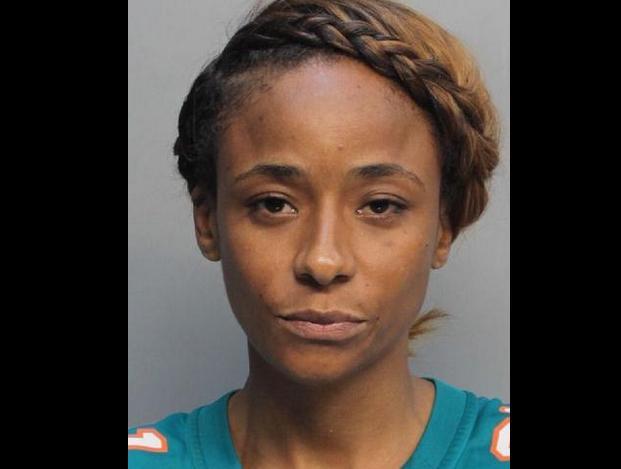 Dolphins CB Brent Grimes' wife, Miko, arrested near stadium for head-butting cop