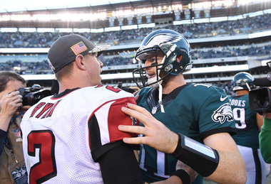 How do Eagles compare to Falcons, Patriots?