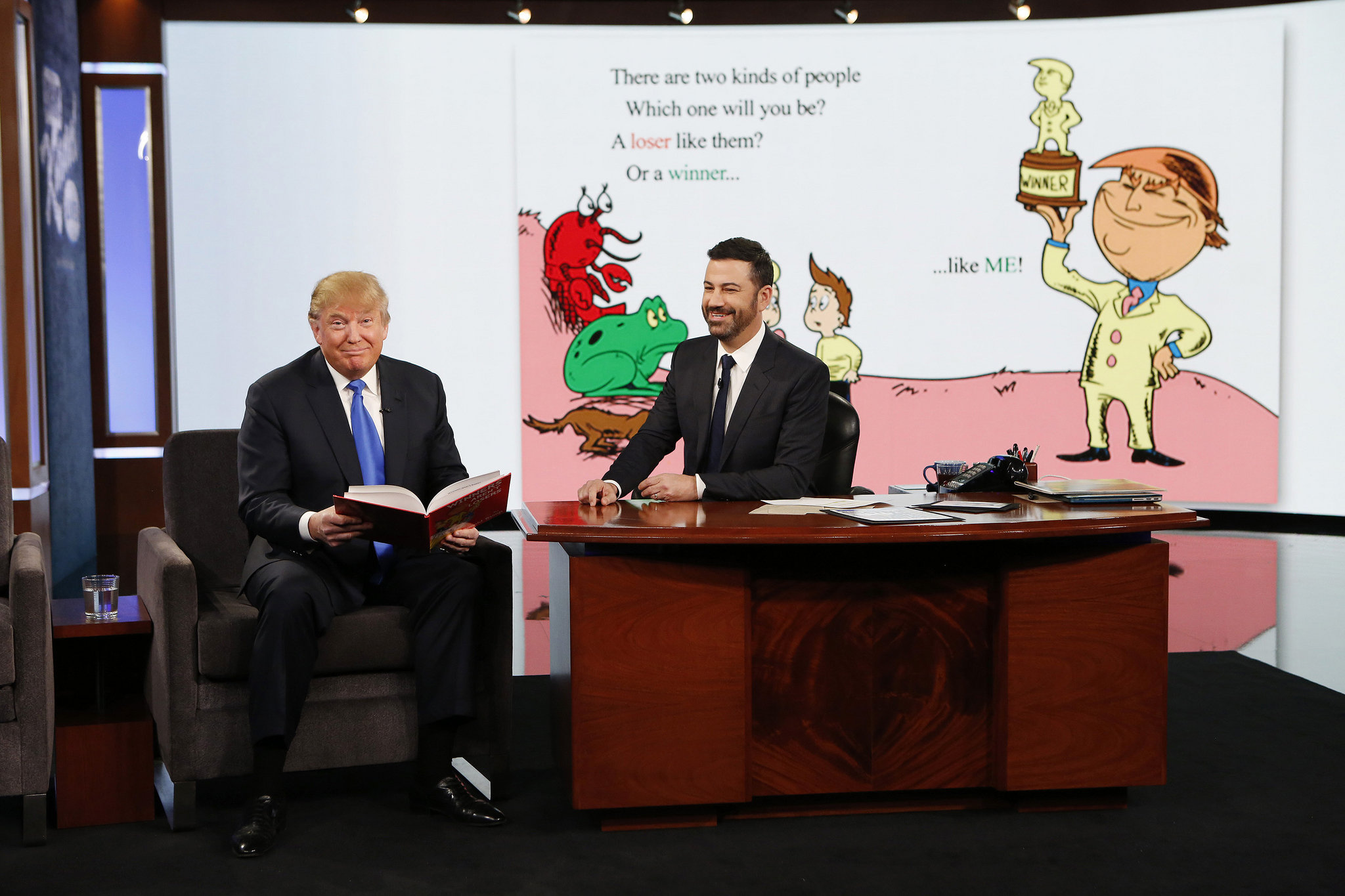 Donald Trump tells Jimmy Kimmel: 'I've been a little bit divisive'