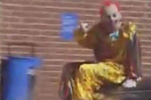 Creepy clown caught riding atop hearse in N.J., cops say